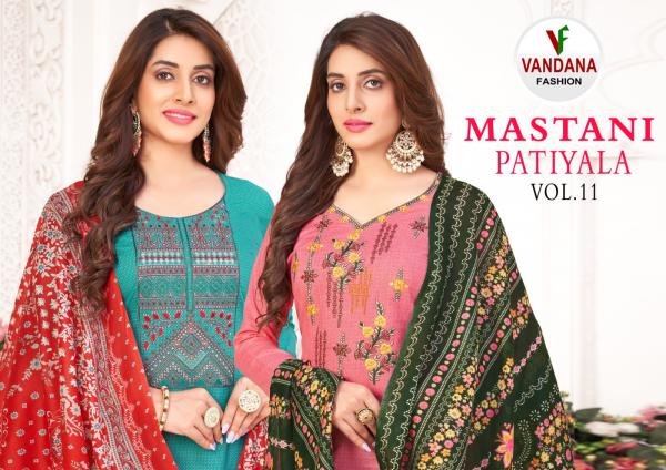 Vandana Mastani Patiyala Vol 11 Cotton Designer Dress Material